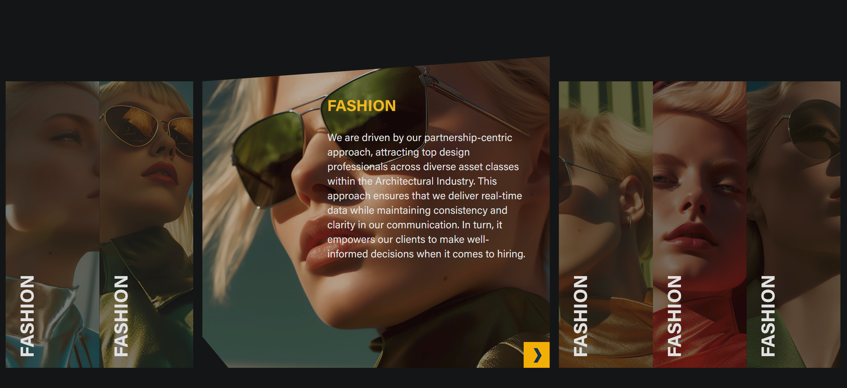 Polygon Cards Hover Effect